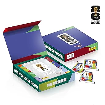 Box Premium Imã Copa do Mundo 2026 - Álbum Capa Dura Prata + 40 Envelopes