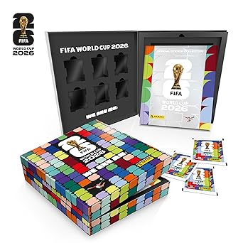 Box Super Premium Copa do Mundo 2026 - Álbum Capa Dura Prata + 50 Envelopes